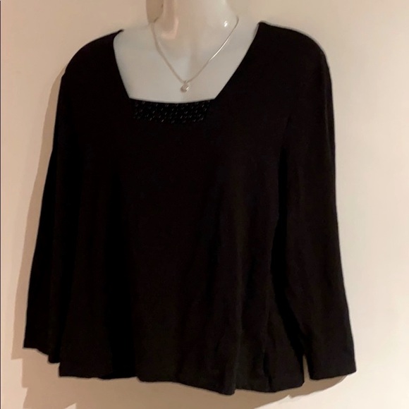 🍒 Black Pearl Top by Precis Petites !!! Size M - Picture 6 of 10